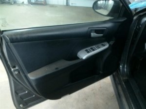 2012-2014 Toyota Camry Black Door Interior Trim Panel with Power Windows and Locks - Front, Left (Driver) (Used OEM)