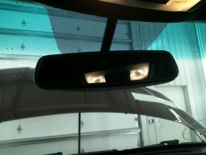 2011-2017 FORD EXPLORER White Auto-Dimming Interior Rear View Mirror with Microphone (Used OEM)