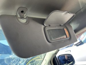 2011-2020 Dodge Grand Caravan Gray Sun Visor with Garage Door Opener and Illuminated Vanity Mirror - Left (Driver) (Used OEM)
