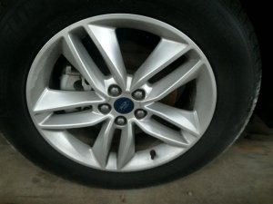 2015-2018 Ford Edge 18x8 10-Spoke Silver Painted Alloy Wheel (Used OEM)