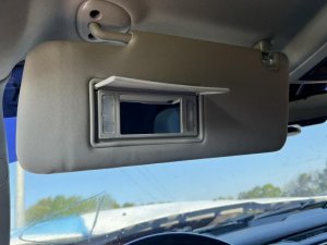 2015-2020 Ram 1500 Gray Sun Visor with Lighted Vanity Mirror - Left (Driver) (Used OEM)