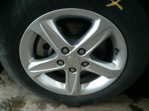2018-2025 Chevrolet Malibu Black 16x7 5-Spoke Silver Painted Alloy Wheel (Used OEM)
