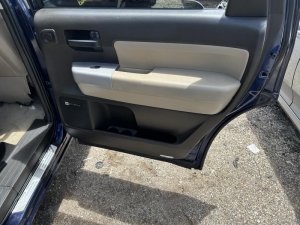 2008-2022 Toyota Sequoia Tan Front Door Interior Trim Panel - Rear, Right (Passenger) (Used OEM)