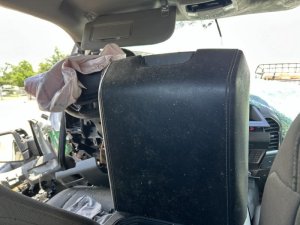 2017-2022 Ford F-550 Super Duty Gray Front Console Lid (Used OEM)