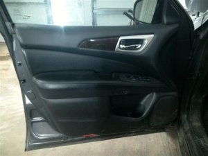 2014-2020 INFINITI QX60 Black Door Interior Trim Panel with Power Windows and Locks - Front, Left (Driver) (Used OEM)