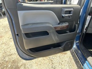 2015-2019 GMC Sierra 2500 HD Black Door Interior Trim Panel - Rear, Left (Driver) (Used OEM)