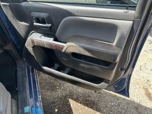 2015-2019 GMC Sierra 2500 HD Black Door Interior Trim Panel with Power Windows and Power Locks - Front (Used OEM)