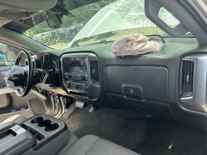 2015-2019 GMC Sierra 2500 HD Black Radio and Speedometer Instrument Panel Bezel (Used OEM)