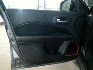 2017-2021 Jeep Compass Black Door Interior Trim Panel with Power Windows and Locks - Front, Left (Driver) (Used OEM)