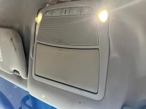 2013-2015 Nissan Altima Tan Overhead Console Panel with Map Lamps (Used OEM)