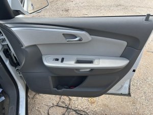 2007-2012 GMC Acadia Gray Door Interior Trim Panel - Front, Right (Passenger) (Used OEM)