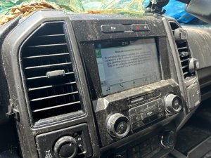 2015-2020 Ford F-150 Gray Radio Surround Instrument Panel Bezel (Used OEM)