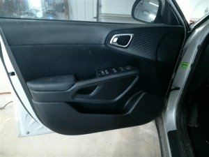 2020-2022 Kia Soul Black Door Interior Trim Panel with Power Windows and Locks - Front, Left (Driver) (Used OEM)