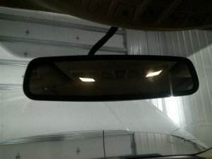 2011-2017 FORD EXPLORER Tan Auto-Dimming Interior Rear View Mirror with Microphone (Used OEM)