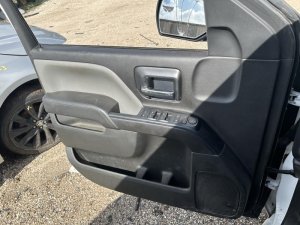 2015-2019 GMC Sierra 2500 HD Black Door Interior Trim Panel - Front, Left (Driver) (Used OEM)