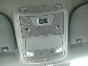 2017-2022 Ford F-550 Super Duty Gray Overhead Roof Console Panel (Used OEM)