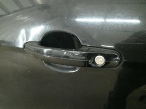 2013-2018 Ford C-Max Black Exterior Door Handle Assembly - Front, Left (Driver) (Used OEM)
