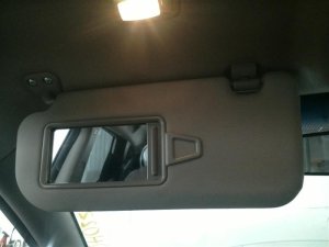 2010-2015 Hyundai Tucson Tan Sun Visor without Sunroof - Left (Driver) (Used OEM)