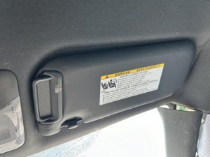 2020-2022 Toyota C-HR Gray Illuminated Sun Visor with Extender - Right (Passenger) (Used OEM)