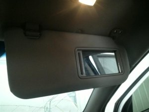 2010-2015 Hyundai Tucson Tan Sun Visor without Sunroof - Right (Passenger) (Used OEM)