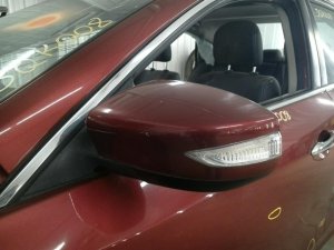 2013-2018 Nissan Altima White Power Door/Side View Mirror - Left (Driver) (Used OEM)