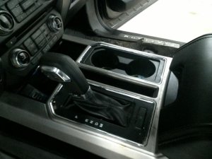 2017-2020 Ford F-150 Black Floor Console Panel (Used OEM)