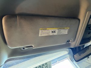 2019-2024 Ram 1500 Classic Tan Non-Illuminated Sun Visor - Left (Driver) (Used OEM)