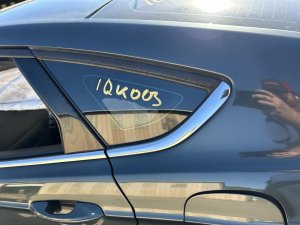 2013-2020 Ford Fusion Tinted Quarter Glass with Bottom Chrome Trim - Left (Driver) (Used OEM)