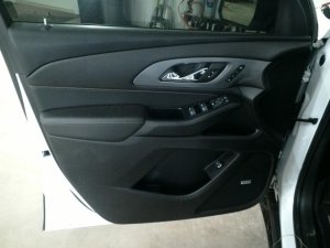 2018-2024 Buick Enclave Black Door Interior Trim Panel with Power Windows and Locks - Front, Left (Driver) (Used OEM)