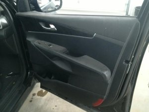 2016-2018 Kia Sorento Black Door Interior Trim Panel with Power Windows and Locks - Front, Right (Passenger) (Used OEM)