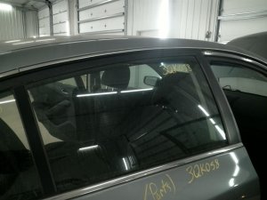 2007-2012 Nissan Altima Rear Door Window Glass - Right (Passenger) (Used OEM)