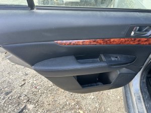 2010-2014 Subaru Legacy Gray Door Interior Trim Panel - Rear, Right (Passenger) (Used OEM)