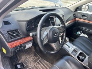 2010-2012 Subaru Legacy Tan Tilt Steering Column with Cruise and Radio Controls (Used OEM)