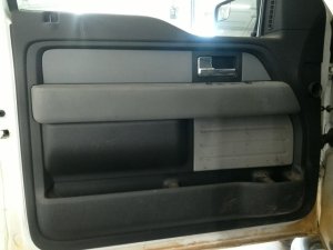 2009-2014 Ford F-150 Black Door Interior Trim Panel - Front, Left (Driver) (Used OEM)