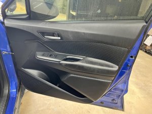 2018-2022 Toyota C-HR Black Door Interior Trim Panel - Front, Right (Passenger) (Used OEM)