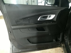 2016-2017 GMC Terrain Black Door Interior Trim Panel - Front, Left (Driver) (Used OEM)