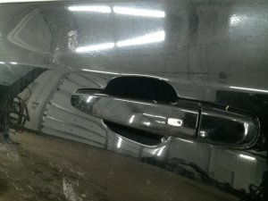 2016 Chevrolet Malibu Black Keyless Entry Exterior Door Handle - Rear, Left (Driver) (Used OEM)