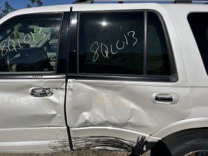 2007-2017 Lincoln Navigator Door Window Glass - Rear, Left (Driver) (Used OEM)
