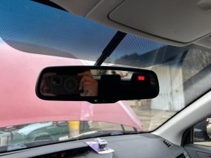 2010-2014 Subaru Legacy Auto-Dimming Interior Rear View Mirror with Compass (Used OEM)