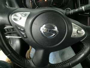 2009-2014 Nissan Maxima Black Steering Wheel Air Bag - Left (Driver) (Used OEM)