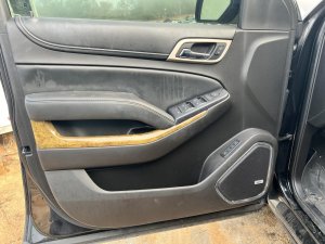 2015-2020 GMC Yukon XL Black Door Interior Trim Panel - Front, Left (Driver) (Used OEM)