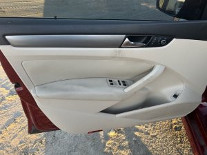 2012-2015 Volkswagen Passat Tan Door Interior Trim Panel - Front, Left (Driver) (Used OEM)