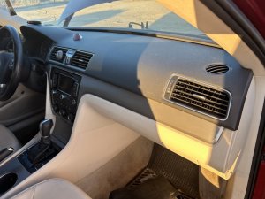 2012-2015 Volkswagen Passat Tan Floor Console Assembly with Armrest (Used OEM)