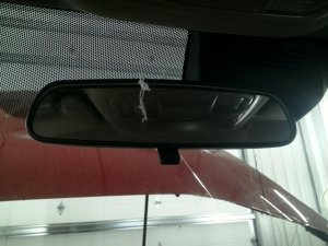 2015-2020 Honda Fit White Manual Dimming Interior Rear View Mirror (Used OEM)