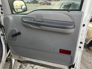 2000-2005 Ford Excursion Gray Door Interior Trim Panel - Front, Right (Passenger) (Used OEM)