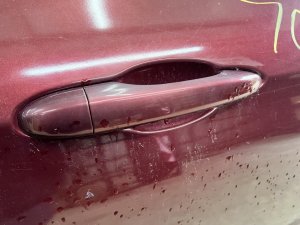 2015-2017 Chrysler 200 Black Exterior Door Handle Assembly - Rear, Left (Driver) (Used OEM)