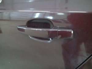 2011-2017 Buick Regal Maroon Painted Exterior Door Handle - Rear, Left (Driver) (Used OEM)