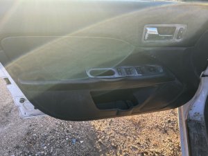2007-2009 Lincoln MKZ Black Door Interior Trim Panel with Power Windows - Front, Left (Driver) (Used OEM)