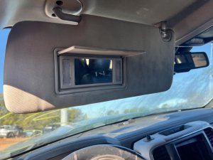 2013-2014 Ram 1500 Black Sun Visor with Illuminated Vanity Mirror - Left (Driver) (Used OEM)
