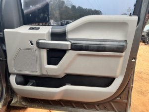2015-2020 Ford F-150 Gray Door Interior Trim Panel - Front, Right (Passenger) (Used OEM)